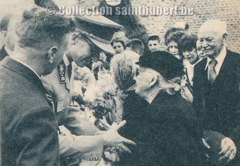 Visite du roi Baudouin à Mirwart et à Smuid le 15 mai 1960